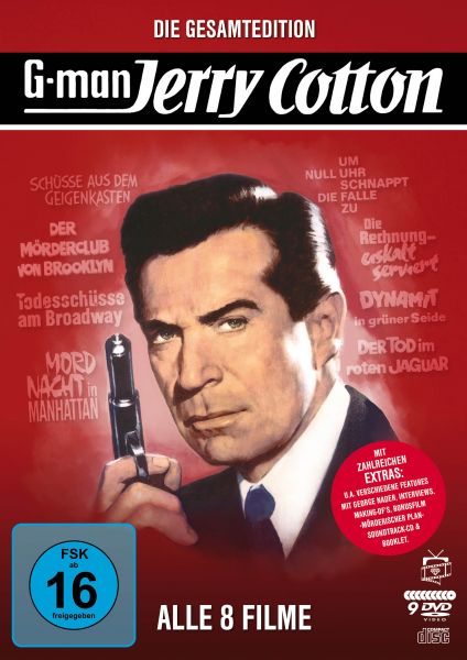 Jerry Cotton - Die Gesamtedition: Alle 8 Filme (9 DVDs) (inkl. Soundtrack-CD)