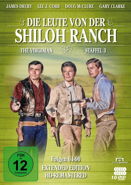 Die Leute von der Shiloh Ranch - Staffel 3 (HD-Remastered) (The Virginian: Extended Edition) (10 DVD