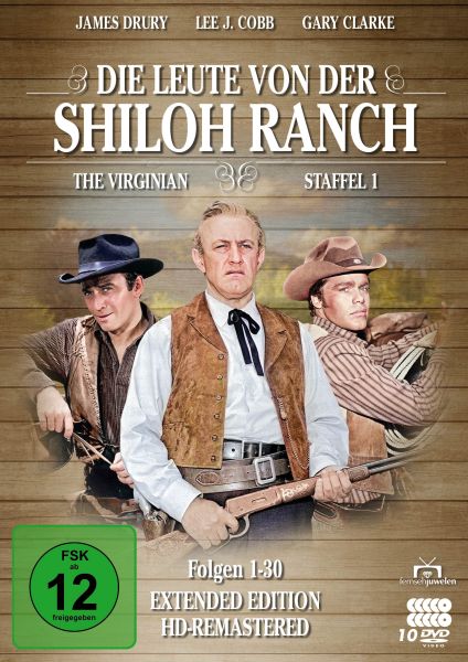 Die Leute von der Shiloh Ranch - Staffel 1 (HD-Remastered) (The Virginian: Extended Edition) (10 DVD