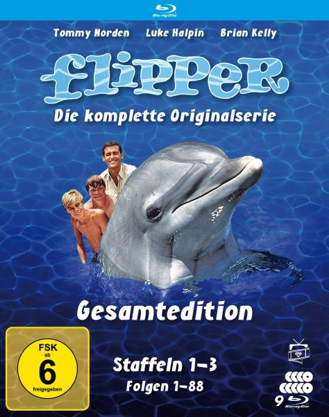 Flipper Gesamtedition - Die komplette Originalserie (Staffeln 1-3) (9 Blu-rays)